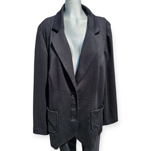 Penningtons Black Stretch Relaxed Fit Blazer Size 20 - Picture 1 of 15